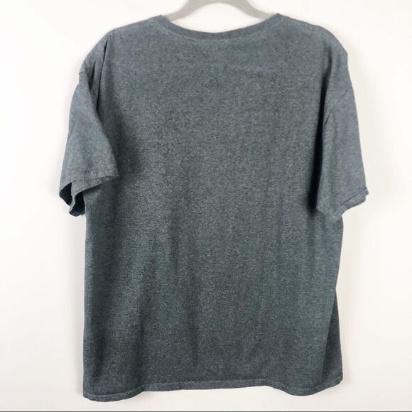 SKULL Gray and White Graphic Tee Short Sleeve Unisex Size Large - Picture 4 of 4